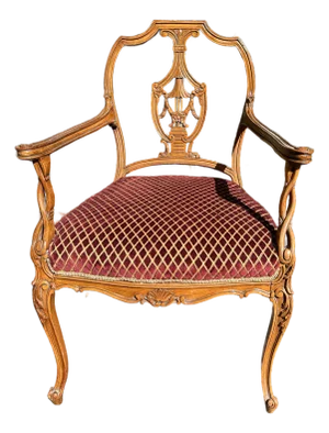 Vintage Louis XV Style Carved Chair