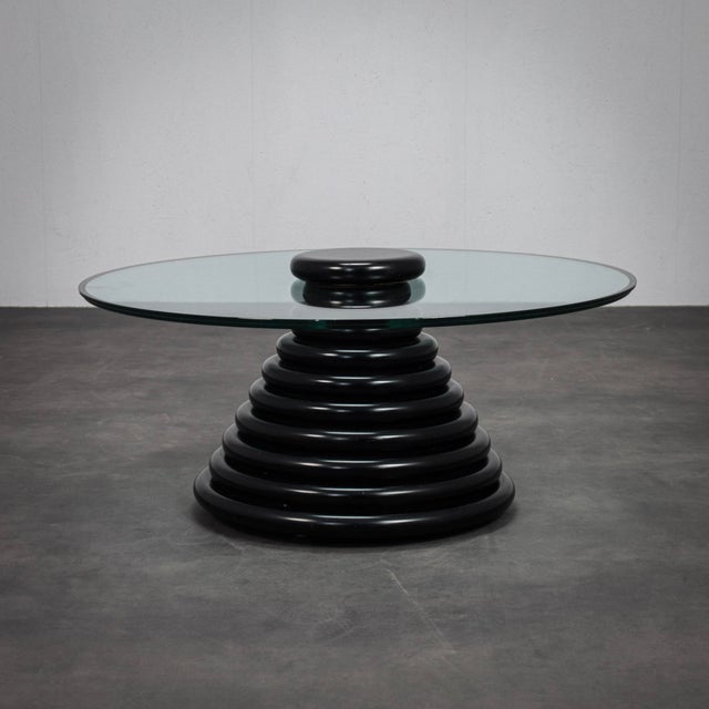 Wood Italian Postmodern Sculptural Coffee Table, 1980s For Sale - Image 7 of 7