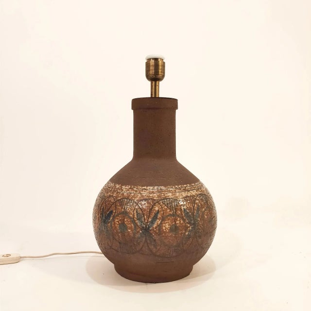 Spanish Ceramic Table Lamp by ASO, 1960s For Sale - Image 6 of 11