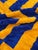 Berber Beni Mrirt Rug Handknotted Wool Cobalt Blue & Mustard Geometric Maze Pattern 200x300cm Middle Atlas, Morocco, 2010s For Sale - Image 6 of 10