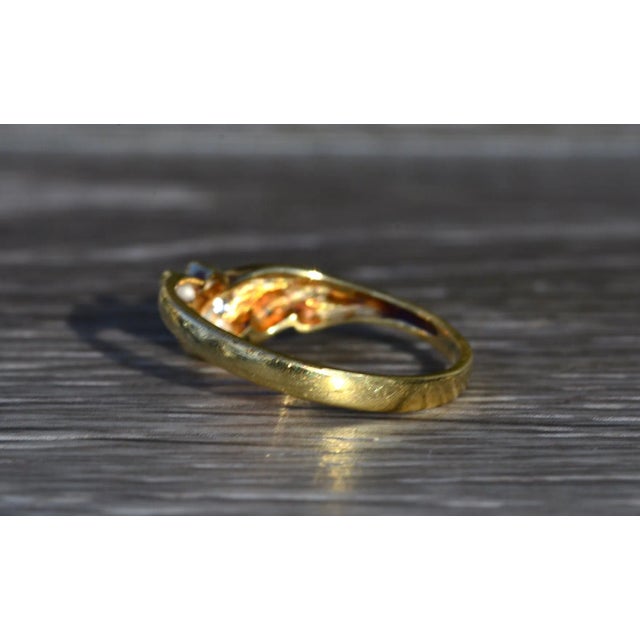 The Dandridge: Ladies 14K Gold Cocktail Ring with Diamonds For Sale - Image 4 of 9