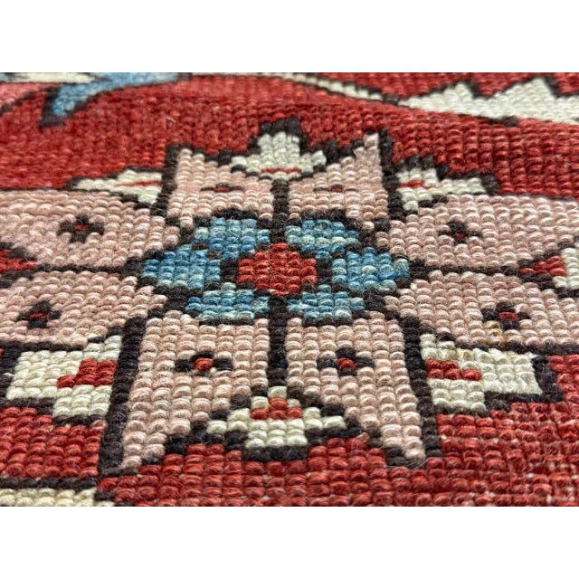 Antique Persian Serapi Rug 10’4” X 12’0" For Sale - Image 15 of 18