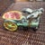 Small Italian Pottery Donkey Planter or Candy Dish. This is little grey donkey with a green and yellow wagon and a pink...