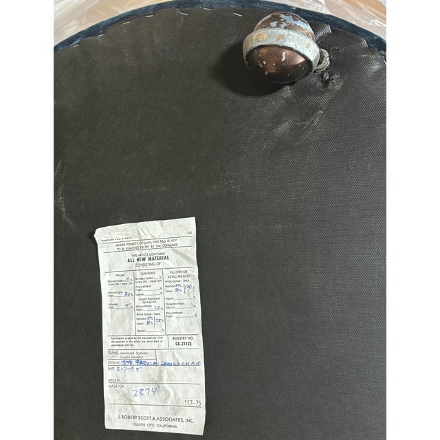 1970s Ward Bennett Tufted Club Chairs - a Pair For Sale In Chicago - Image 6 of 8