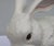 Realism Mid Century Italian Large White Majolica Ceramic Bunny Rabbit Statue For Sale - Image 3 of 11