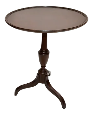Victorian Style Vintage Flip Top Side Table Turned Wood & Brass Lock 1930