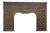 Large Early 19th Century Polychrome Carved Wood Fireplace Surround, India For Sale