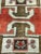 Vintage Turkish rug, hand-knotted in Turkey from 100% wool. Measuring 3’8” x 7’8”, the rug features a bold geometric...