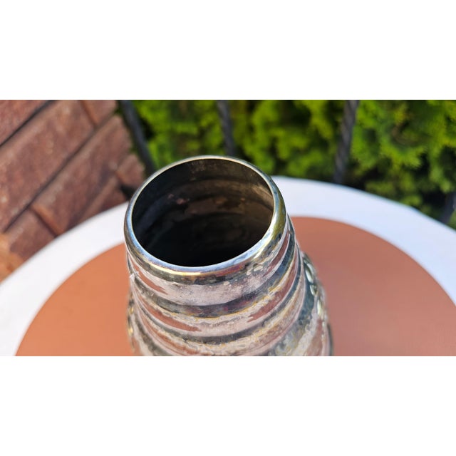 Vintage Silver-Plated Vase with Glass Insert, 1890s, Set of 2 For Sale - Image 9 of 11