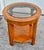 Brown Drexel Heritage Yew Wood End Table Vintage Regency Burl Round Side Glass Top 24” For Sale - Image 8 of 13