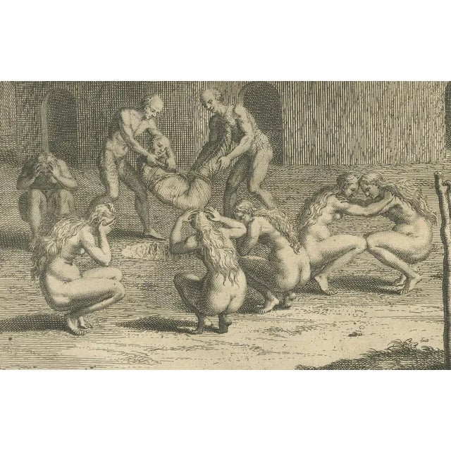 Funeral Ceremonies of the Orinoco and Brazilian Indigenous Peoples, 1734, Paper For Sale - Image 3 of 10