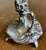 Antique Art Nouveau Figural Floral Spelter and Scalloped Glass Centerpiece Tazza For Sale - Image 9 of 17