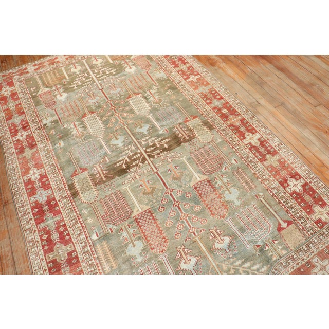 Textile Early 20th Century Kurd Bakhtiari Rug rug no.j2475 For Sale - Image 7 of 9