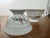 Vintage Wawel Poland Porcelain Tea Cup Saucer Set 5 Floral Gold Trim - 10 Pcs For Sale - Image 11 of 18