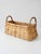 Vintage Wicker Basket With Bentwood Handles For Sale - Image 9 of 10