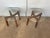Brown Mid-Century Modern Adrian Pearsall Glass Top End Tables, Unsigned - Set of 2 For Sale - Image 8 of 13