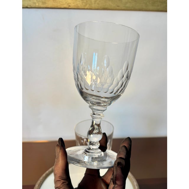 Vintage Water Glasses from Baccarat, 1920s, Set of 2 For Sale - Image 8 of 10