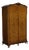 English Victorian Queen Anne Art Deco Burr Walnut 2-Door Wardrobe For Sale