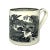 Textile 19th Century Egersunds Fayance Fabric Norwegian Ceramic Horse Round Up Mug For Sale - Image 7 of 7