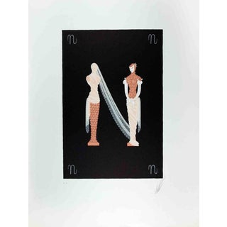Erté, Nude Letter N, 1976, Lithograph For Sale