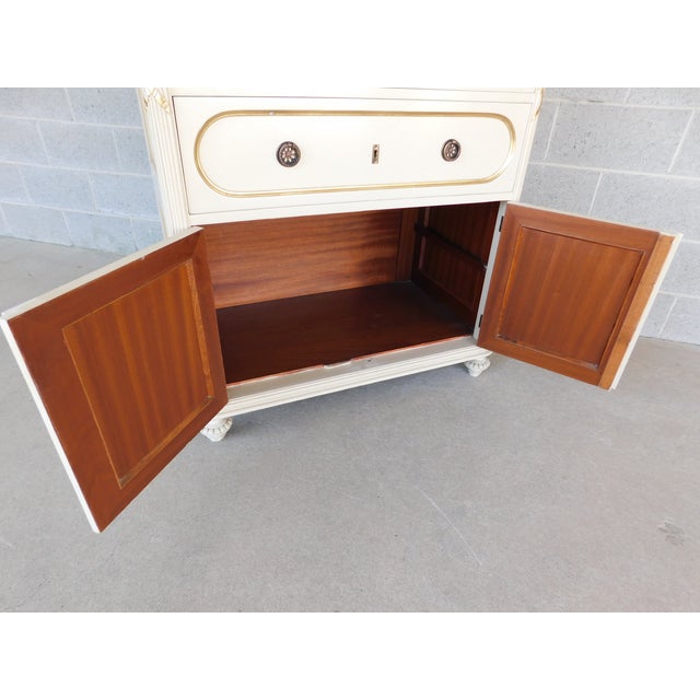 Antique Mahogany French Louis XVI Style Tall Chest Late 19th Century For Sale - Image 10 of 17