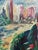 Dark Green 1940s Expressionist Impasto Oil Painting Signed r.l. Marshall For Sale - Image 8 of 11