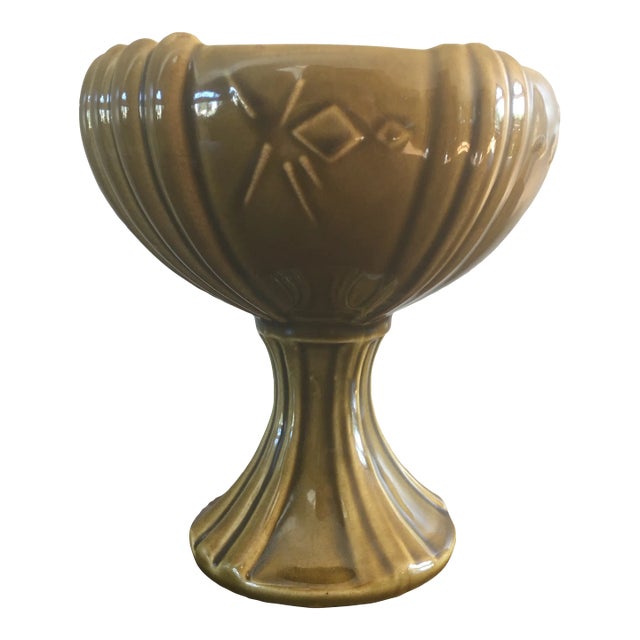 1970s McCoy Mid-Century Modern Pedestal Vase For Sale
