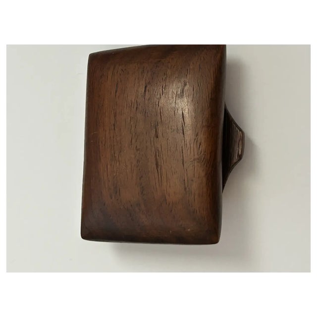 Wood Ooak, Antique Carved Wood Box/ Sterling Silver/Citrine For Sale - Image 7 of 10