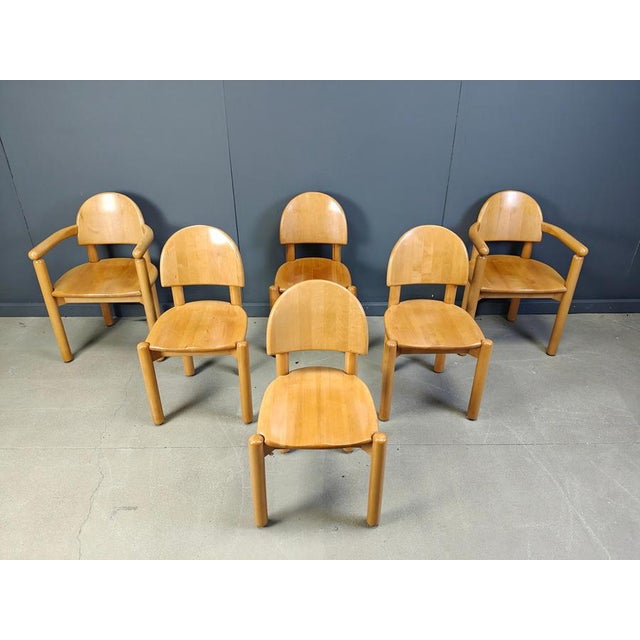 Pine Wood Dining Chairs by Rainer Daumiller for Hirtshals Savvaerk, 1980s, Set of 6 For Sale - Image 14 of 15