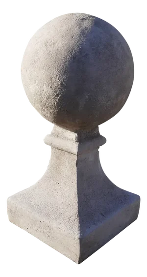 Large Cast Gate Post Finials Sculptures, 1960a, Set of 2