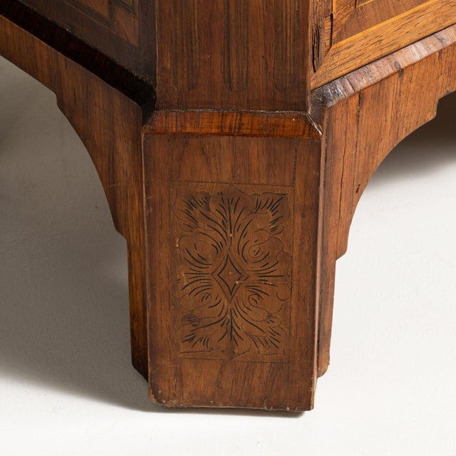 19th Century French Amber Louis XVI Secretary Cabinet with Marble Top For Sale In Greensboro - Image 6 of 15