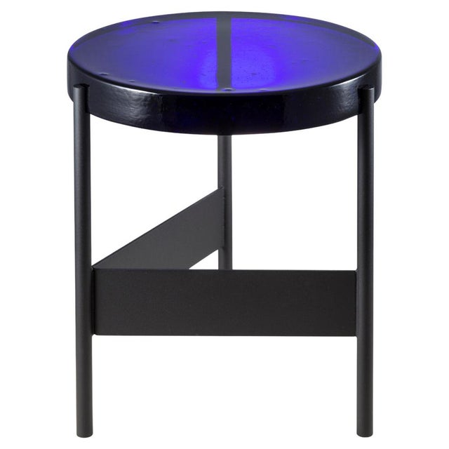 Alwa Two Blue Black Side Table by Pulpo For Sale - Image 14 of 14