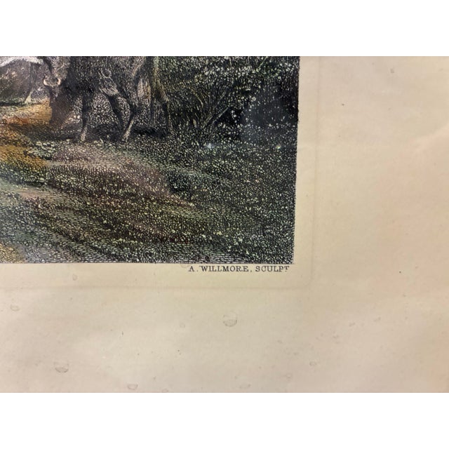 Late 20th Century Intage “Moulin Huet Bay, Guernsey” After Birket Foster Coastal Landscape Print in Black & Gold Frame For Sale - Image 5 of 7