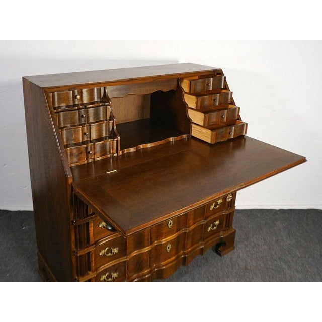 Baroque Style Slanted Flap Secretaire For Sale - Image 9 of 17