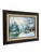 Cabin Signed Winter Mountain Lake Landscape Painting With Cabin For Sale - Image 3 of 7