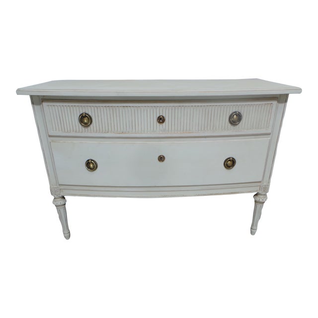 Chest of Drawers Swedish Gustavian Style 2 Drawer For Sale
