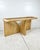 Brown Vintage Pencil Reed Rattan Arch Console Table For Sale - Image 8 of 12