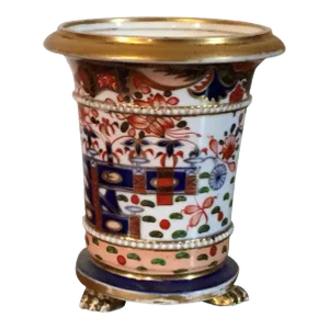 1810 English Regency Spode 967 Imari Porcelain Vase with Animal Paw Feet