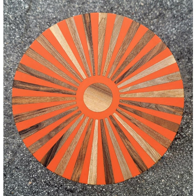 An extraordinary stool with beauty, comfort, and versatility. Handmade in Morocco, this wooden and resin stool stands...