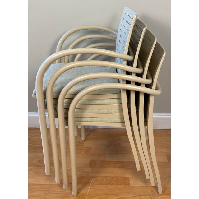 Mid-Century Modern Set of 4 Parisian Cafe Dining Chairs by Thonet From Musee d'Orsay For Sale - Image 3 of 14