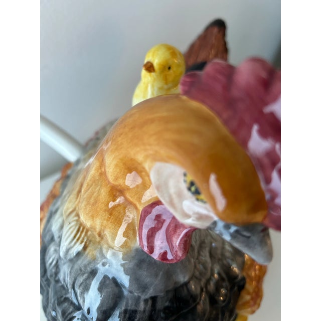 Ceramic Late 20th Century Intrada Hen & Chicks Soup Tureen With Serving Ladle, Made in Italy For Sale - Image 7 of 12