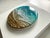 Hope by Ana Hefco | Mixed Media on ceramic depicting a wave and sandy shore. For Sale - Image 4 of 5