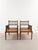 A charming pair of vintage bobbin-turned armchairs, probably from the mid-20th century (1960s-1970s), offers a lovely...