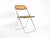 Rare original 1970s Plia folding chair with Vienna straw (cane) detailing. Designed by Giancarlo Piretti for Castelli in...