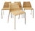 Santa Lucia Chairs in Wicker by Herbert Hirche for Wilde & Spieth, 1960s, Set of 4 For Sale