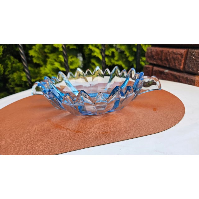 Art Deco Blue Brockwitz Serving Platter, 1930s For Sale - Image 6 of 6
