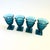 Mid-Century Modern Blue Wine Goblets - Set of 4 - Mt Vernon by Indiana Glass For Sale - Image 3 of 7