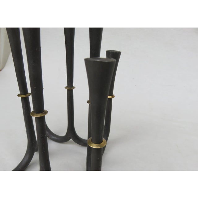 Cast Iron and Brass Candleholders by Jens Quistgaard for Dansk Designs, 1960s, Set of 2 For Sale - Image 10 of 18