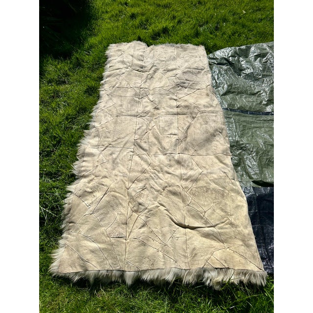 Cashmere Goat Hair Patchwork Rug, 1970s For Sale - Image 9 of 18
