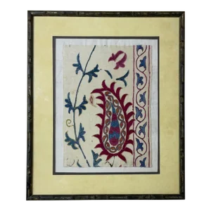 Single 19 Century Antique Suzani Wall Hanging